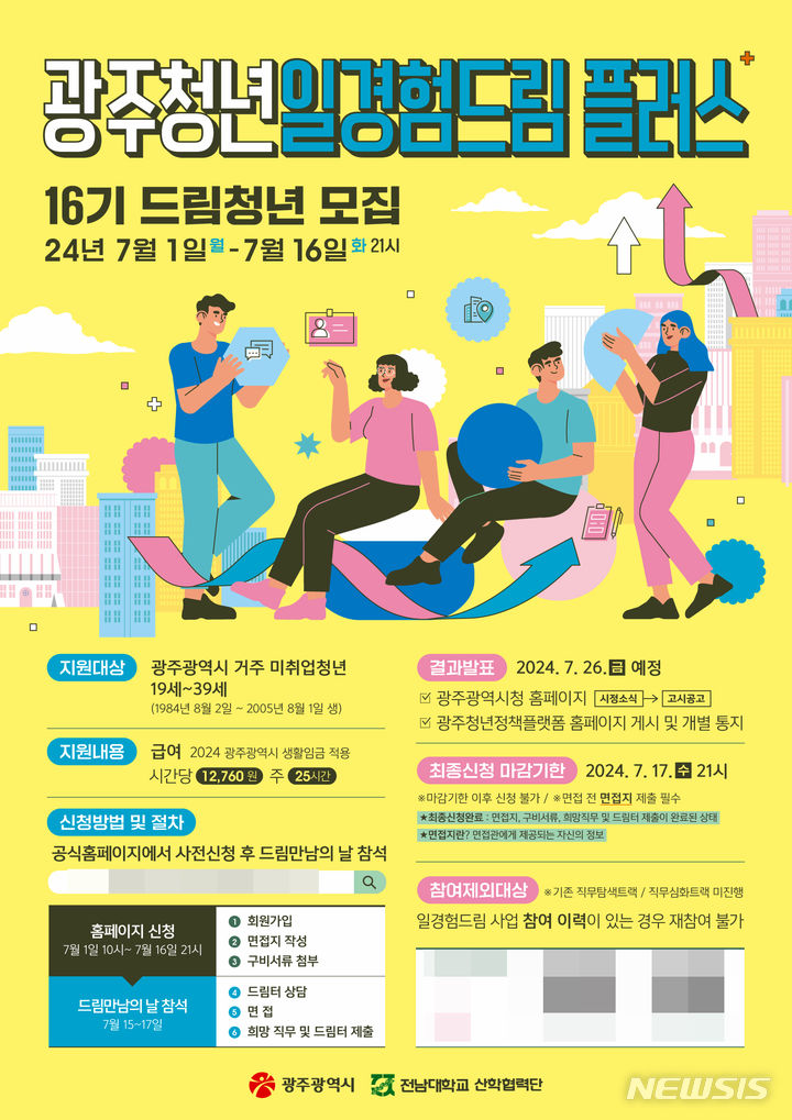 미취업 청년 참여하세요 광주시 일경험드림플러스