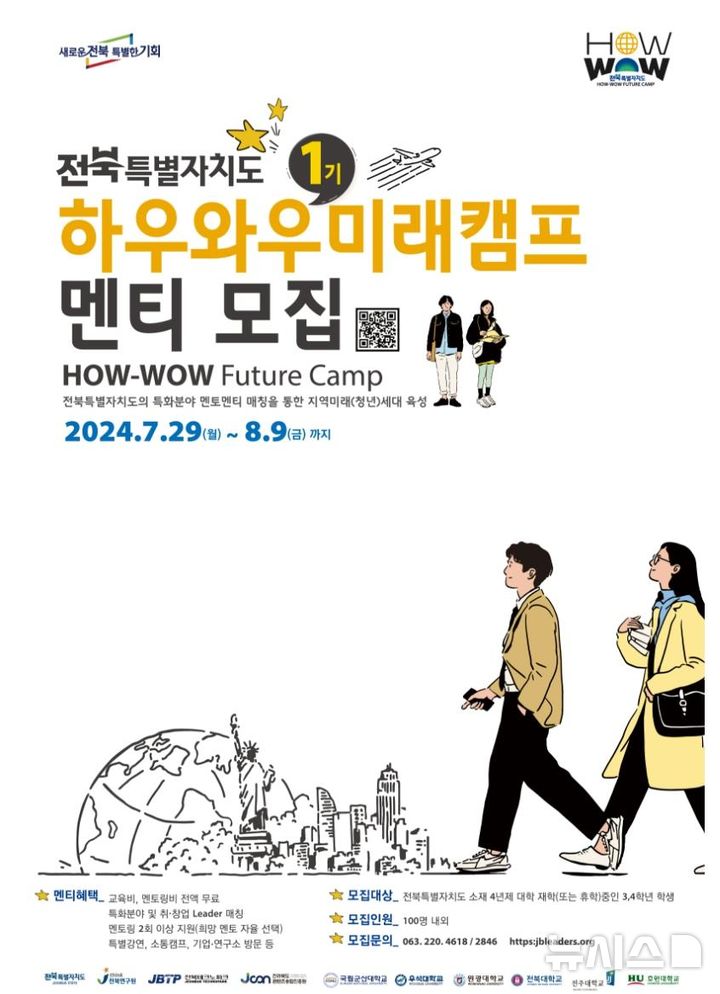 대학생이 묻고 멘토가 답하고…전주대, 하우와우미래캠프 연다