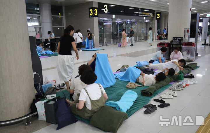 체류객 발생한 제주공항