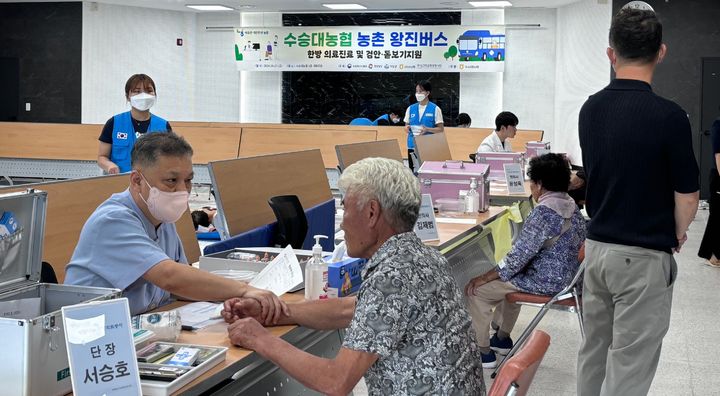 거창군 농촌 왕진버스, 위천 수승대농협서 의료 서비스