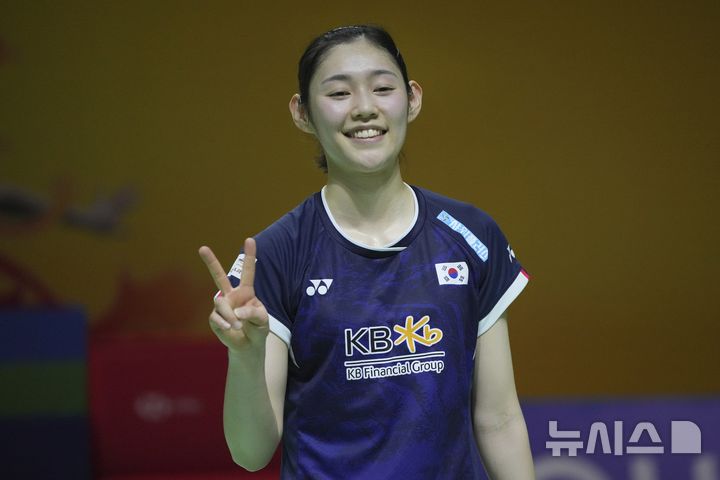 쉬원치 꺾고 세리머니하는 심유진