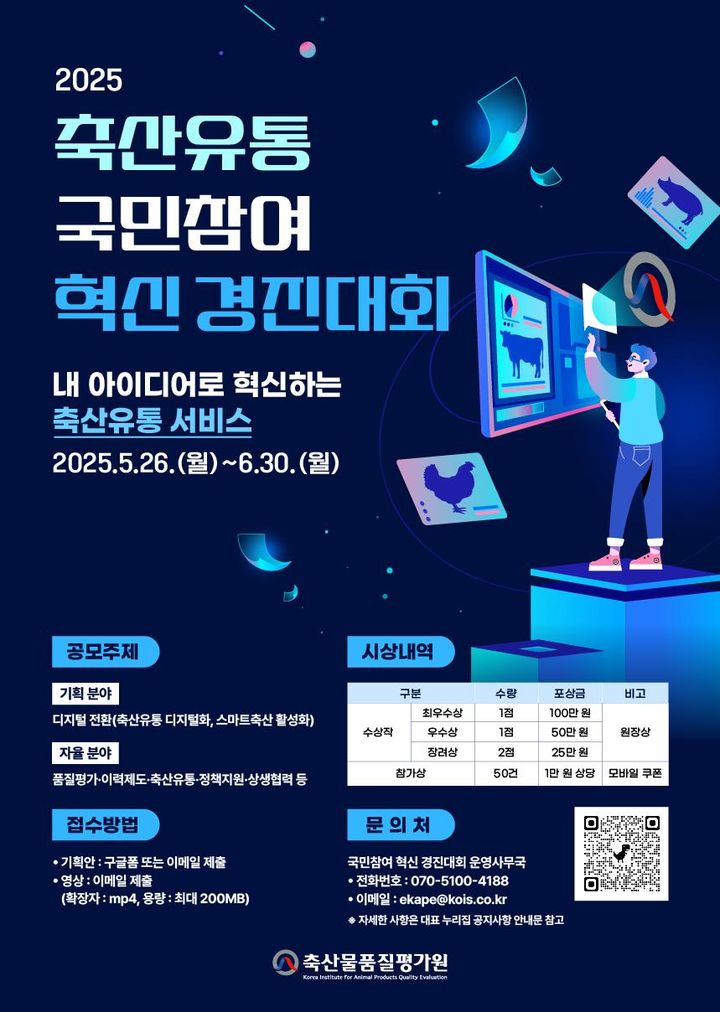 국민에 축산유통서비스 개선책 묻는다…축평원, 혁신경진대회