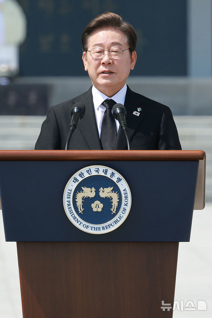이재명 대통령, 현충일 추념사