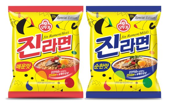 라면에 꿈과 희망을 담았다...오뚜기, 진라면 출시 30주년 기념 호안미로 스페셜 에디션 출시