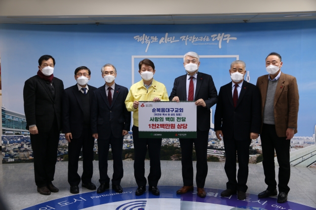 순복음대구교회 사랑의 열매에 1200만원 상당 쌀 기부