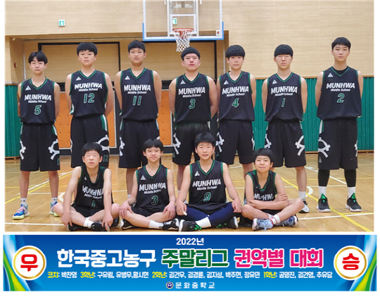 광주 문화중 한국중고농구 권역별대회 첫 우승