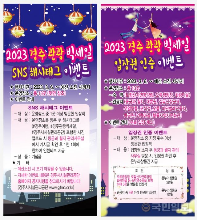 경주시, 관광객 유치 파격 혜택 제공