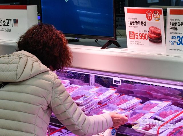 롯데마트 11일까지 한우 등심 반값