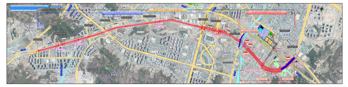 대전시 “외삼동~유성터미널 구간, 2030년 BRT 도로 개통”