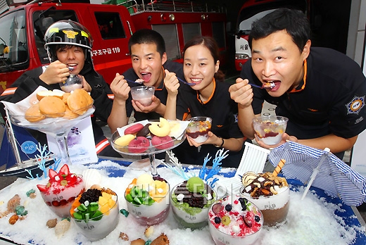 [사진]소방관에게 전하는 팥빙수!