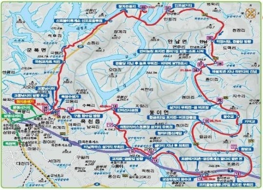 옥천 명품 자전거길 1. 금강 향수100리 코스
