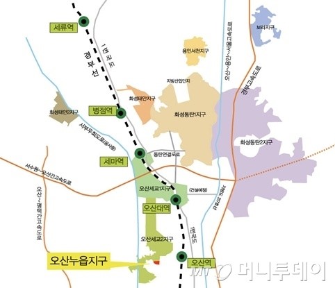 LH, 오산 누읍지구서 점포겸용 주택용지 등 19필지 공급