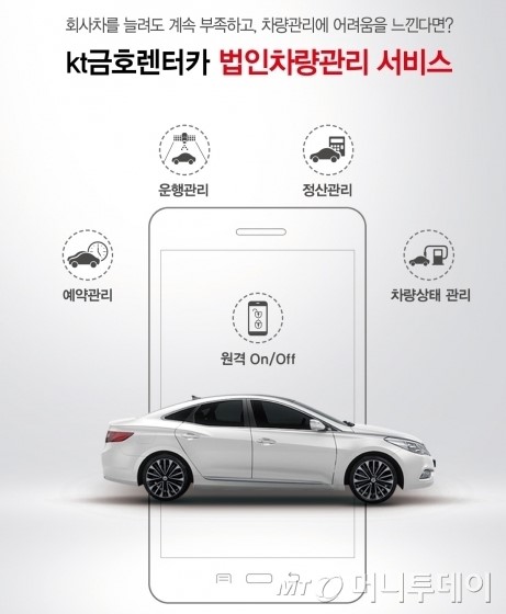 kt금호렌터카, ‘법인차량관리 서비스’ 출시