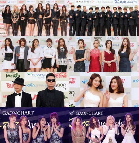 가온차트 수상자 명단, K-POP 축제의 자리 빛내