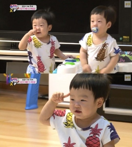 [영상]슈퍼맨 서준 예쁜 짓 애교에 이휘재 사르르