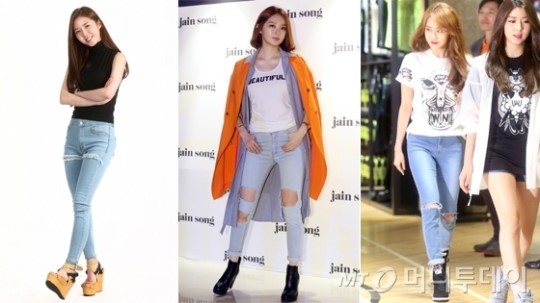 평범한 스키니진은 가라, 여름철 청바지 패션 공략법