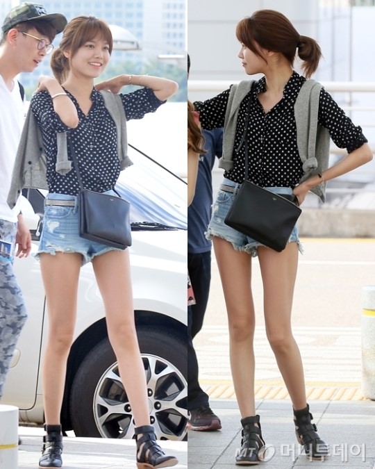 소녀시대 수영 공항패션, 쭉 뻗은 각선미로 올킬