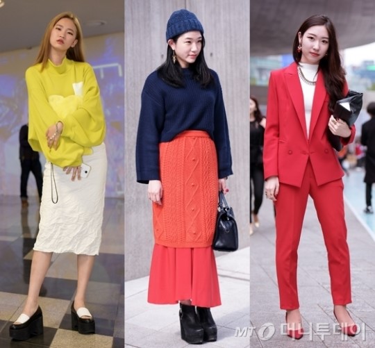 비비드 컬러로 시선집중…패션피플이 선택한 스타일은?