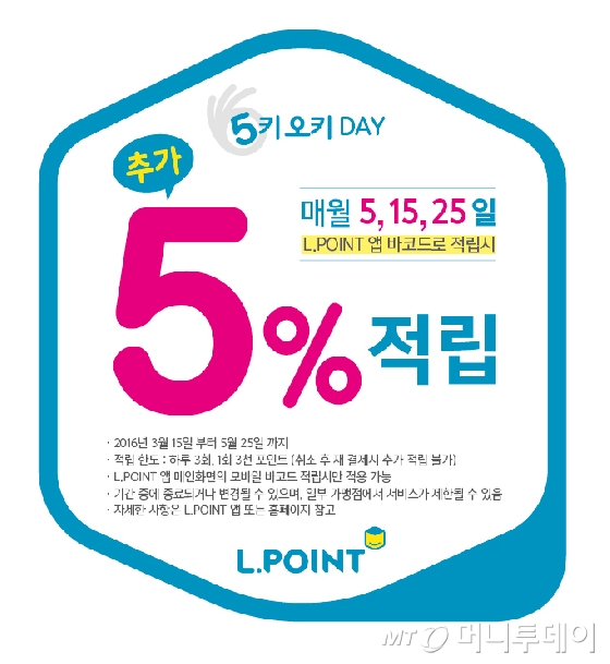 롯데 L.POINT 5키오키 데이 이벤트