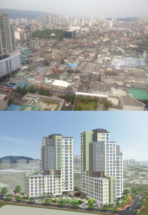 서울 강동구 천호2구역, 대우산업개발과 시공계약