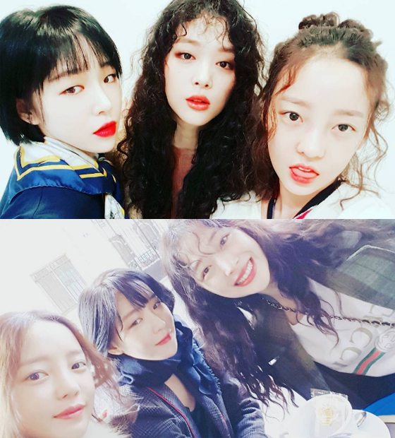 절친 3인방 설리·구하라·가인…헤어·메이크업 연출법은?