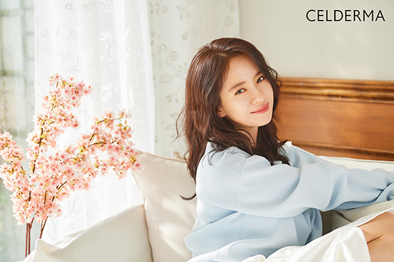 송지효, 마스크팩 브랜드 셀더마 모델 발탁