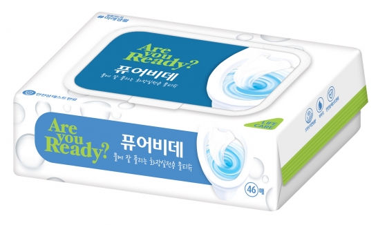 잘풀리는집, 화장실전용 물티슈 ‘아유레디 퓨어비데’ 출시