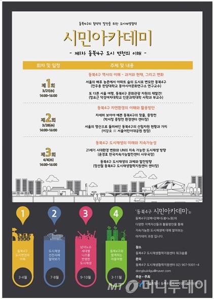 서울 성북·강북·도봉·노원 도시재생에 지역주민 참여한다