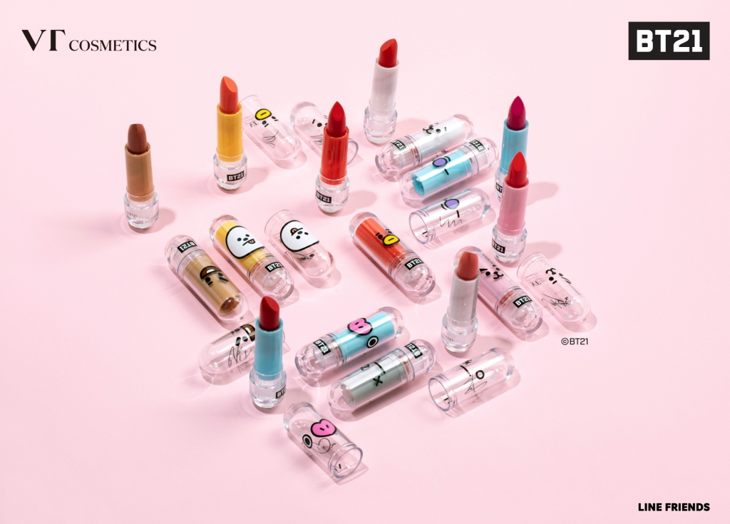 브이티 코스메틱, 우주스타 BT21 캐릭터 립스틱 출시