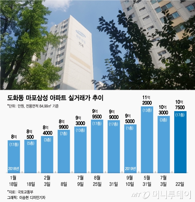 마래푸 기다려...입주 22년차 입지깡패 도화동 마포삼성