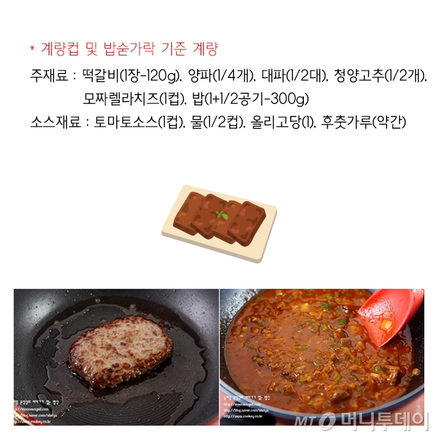 [뚝딱한끼] 추석때 남은 고기로 떡갈비 라구 덮밥