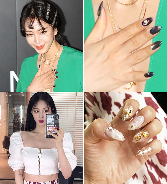 손끝 패션 따라잡기…★들의 가을 네일아트 A to Z
