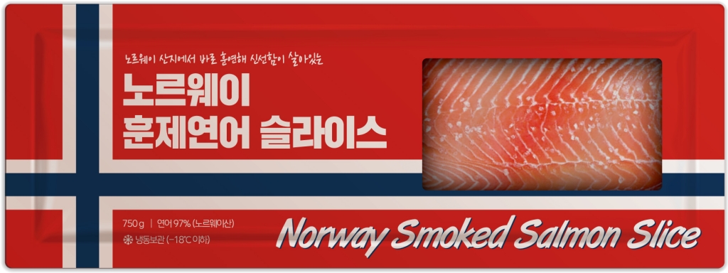 [신상품라운지]신세계푸드 대용량 노르웨이 훈제연어 슬라이스