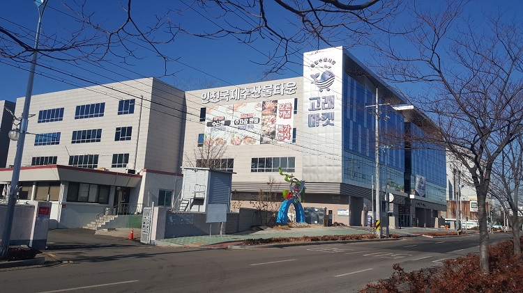 인천 연안부두에 개장한 단일 수산시장 고래마켓에 제수용 수산물 구입 방문객 증가