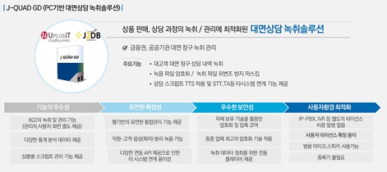 유플러스아이티·제이투디비, 은행권 등에 대면녹취솔루션 납품