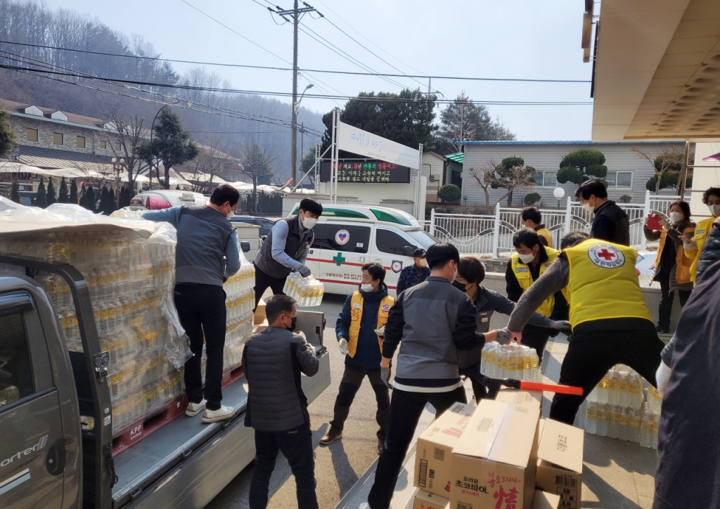 구호키트에 생필품까지…울진·삼척 산불 지원 나선 유통家