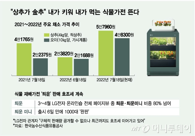 삼겹살 파티 하고싶은데…상추 가격 뛰자 완판 그 가전 다시 날았다