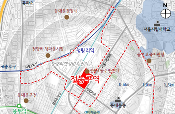 청량리역 인근 전농구역 본격 시동…1122가구 들어선다