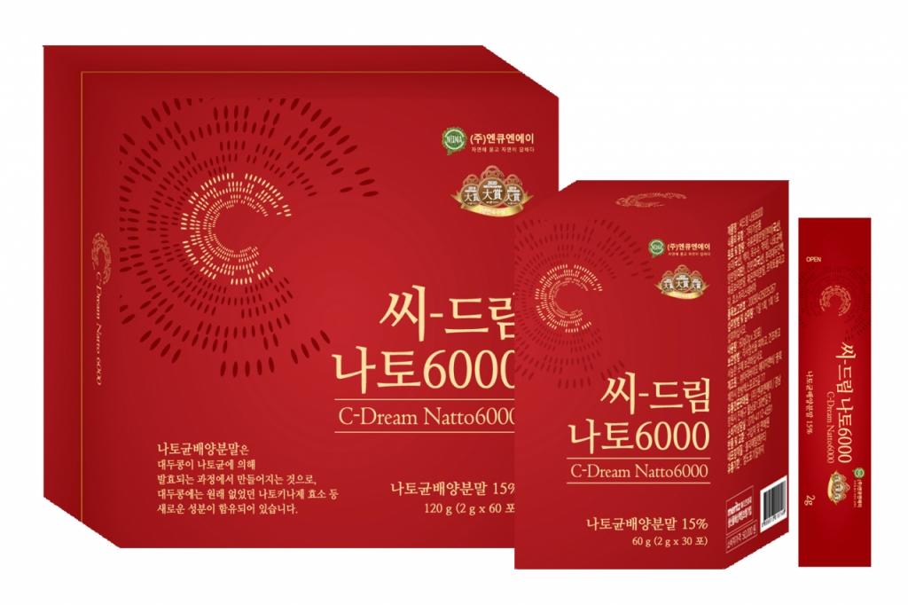 NQNA, 나토키나제 건기식 씨드림 나토6000 출시