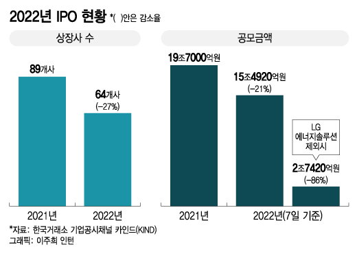 올해 마지막까지 상장 철회…LG엔솔 빼면 90% 줄어든 IPO 시장