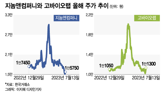 마이크로바이옴 뜬다더니…지놈앤컴퍼니·고바이오랩 3개월만에 반토막