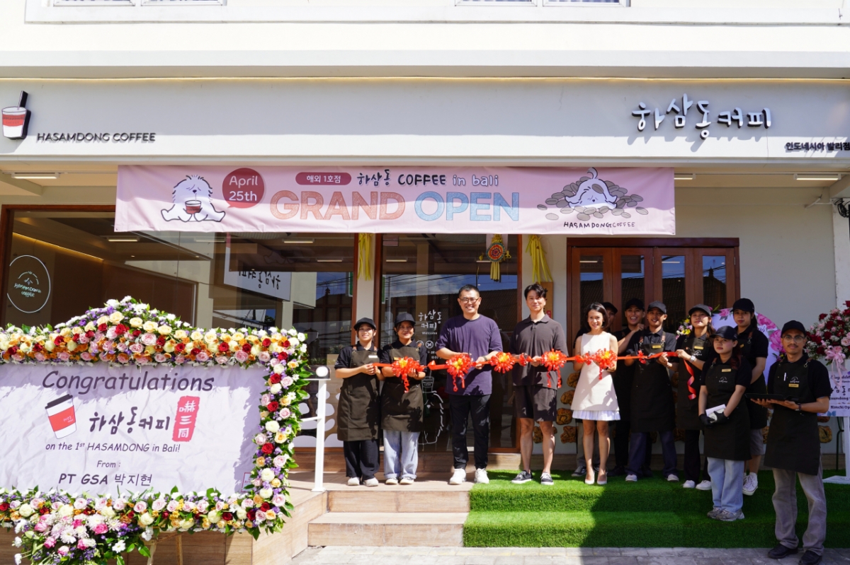 하삼동커피, 인도네시아 발리 스미냑에 첫 해외 매장 오픈...K-커피 감성, 인테리어