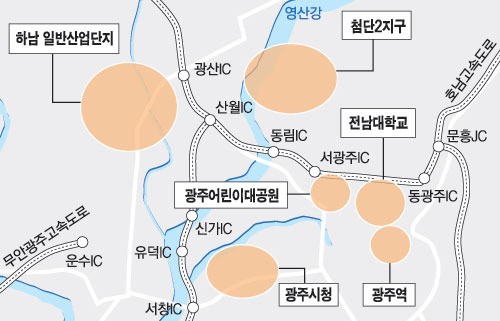 빛고을 광주 첨단2지구 상가에 빛 든다