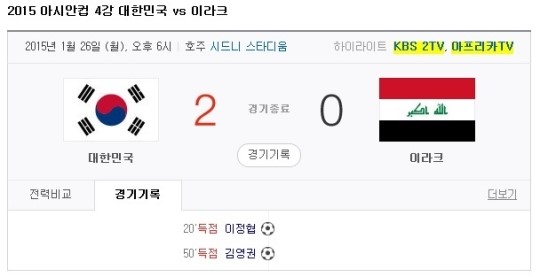 한국 이라크 하이라이트, 몇번을 반복해서 봐도 "유쾌 상쾌 통쾌"
