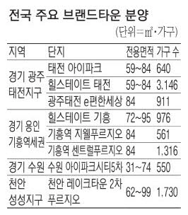 `뭉쳐야 산다` 브랜드타운 각광