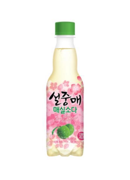 과일맛 저도주 다음은 탄산주? 롯데주류 `설중매 매실소다` 출시
