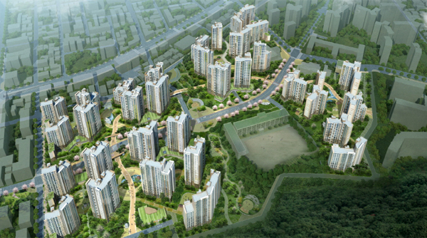 신정 아파트 투시도