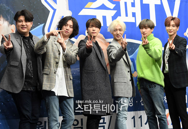 [포토]슈퍼주니어, 슈퍼TV로 만나요~ 
