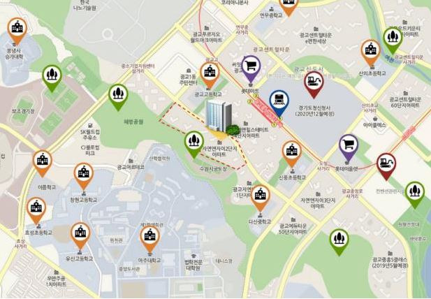 교통·생활인프라·학군… 최적 입지 갖춘 광교신도시 `자연앤자이2단지` 최근 거래돼