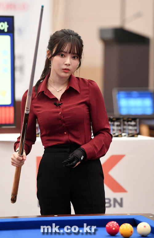 [포토]도아, 전국직장대항당구대회 이벤트 경기 참가 